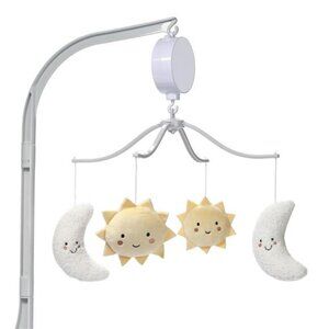 Baby crib mobile musical star moon sun nursery soother toy with music rotation